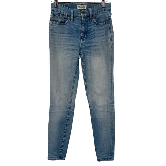 Madewell High Riser Skinny Jeans‎ Size 26 Medium Wash - Picture 1 of 9